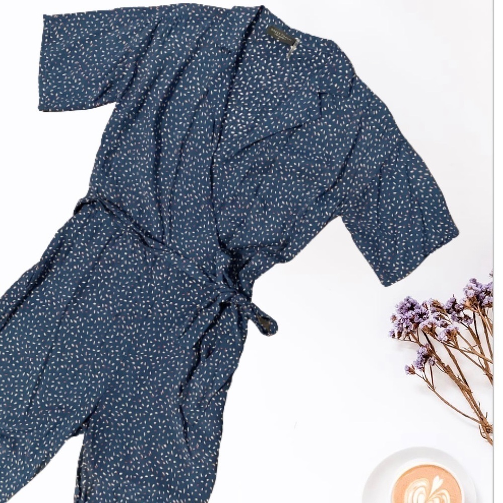 𝅺DRESS Forum Cropped Wrap Jumpsuit / Romper